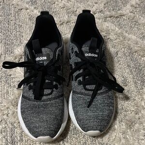 Adidas Black and Gray Sneakers Lightweight Knit Design